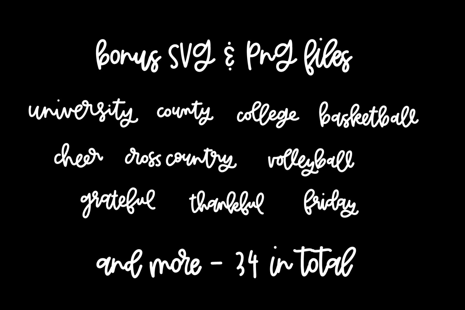 School Spirit Font Poster #1