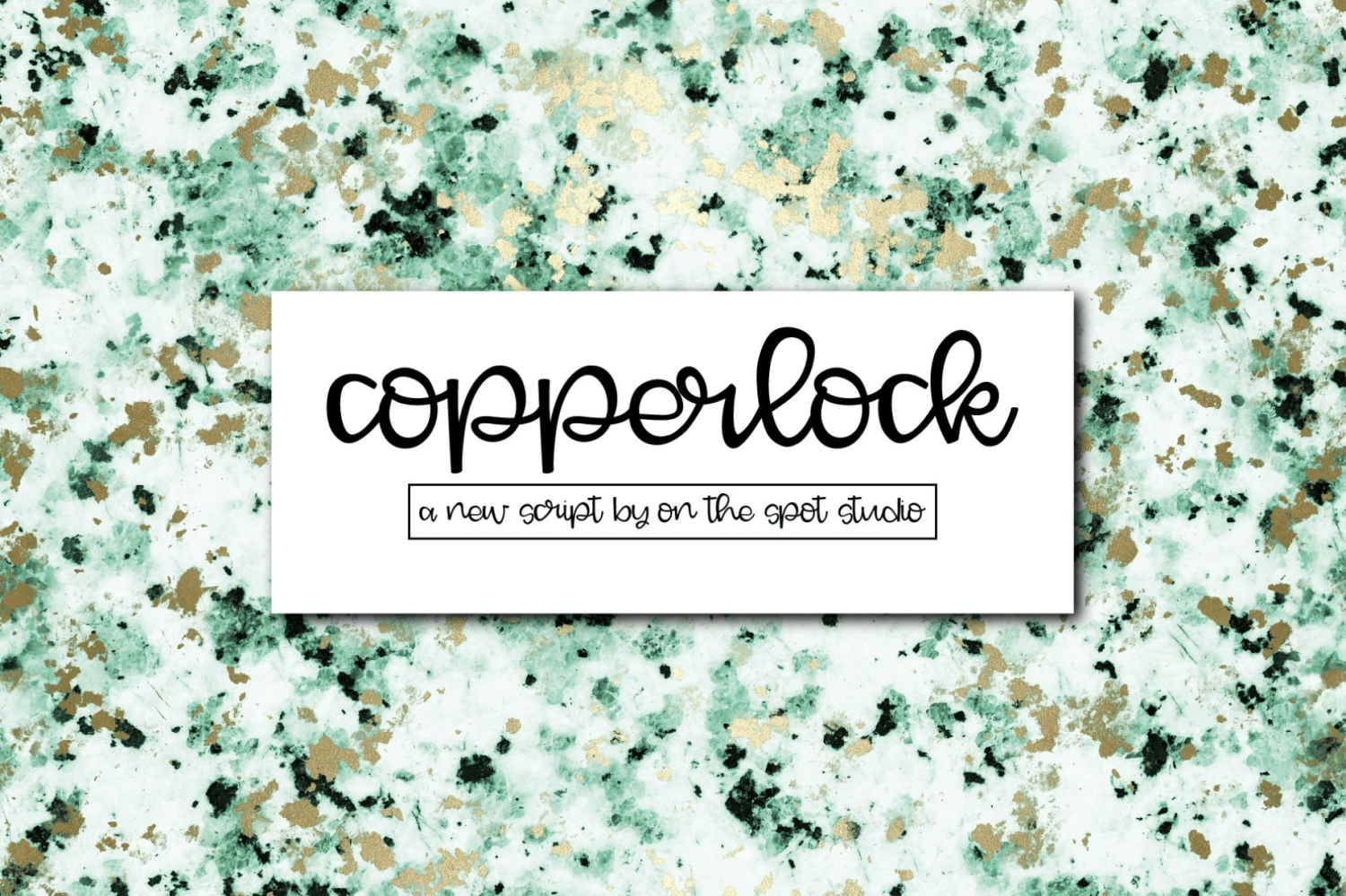 Copperlock Font Family Poster