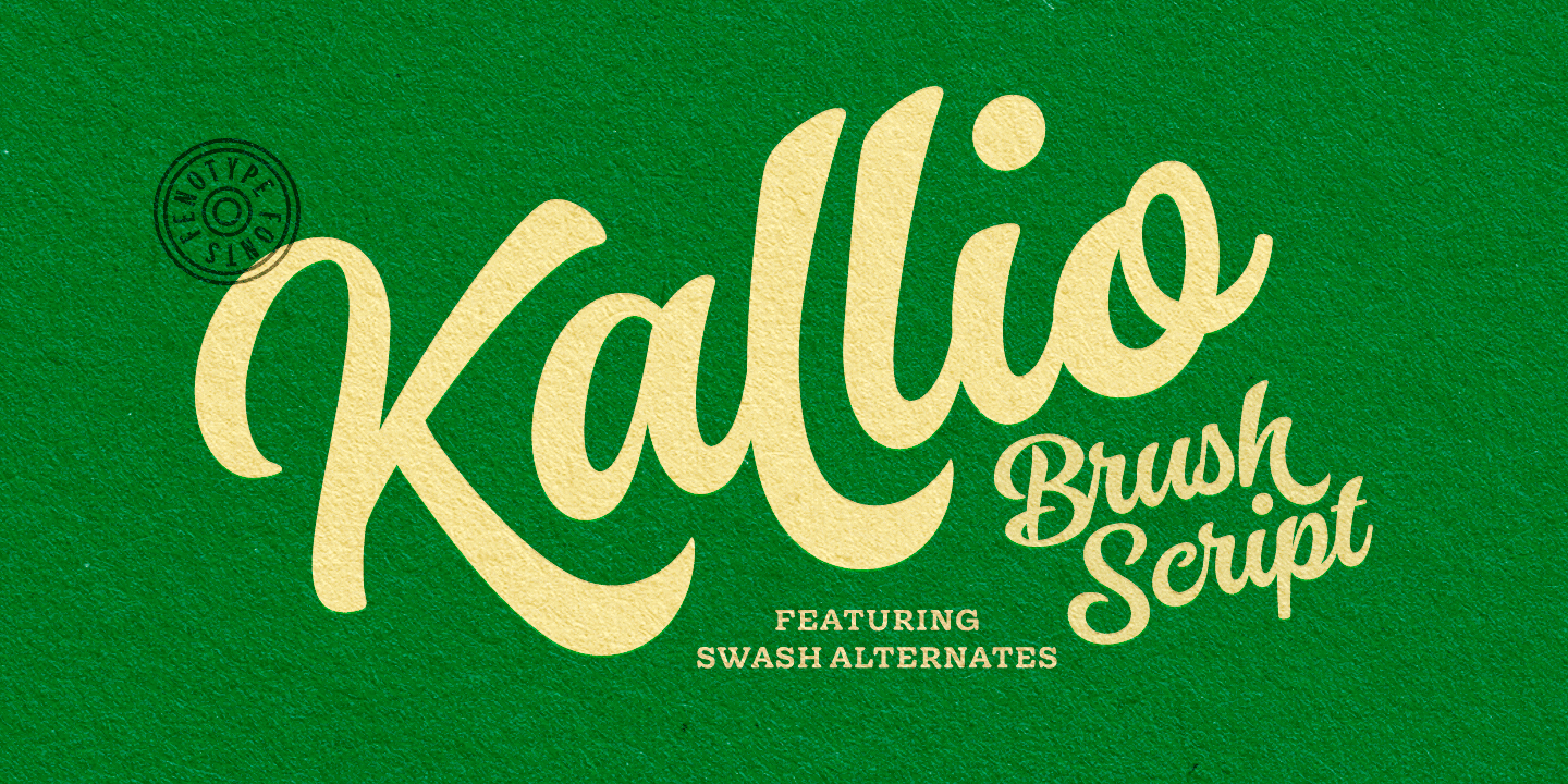 Kallio Brush Font Family Poster