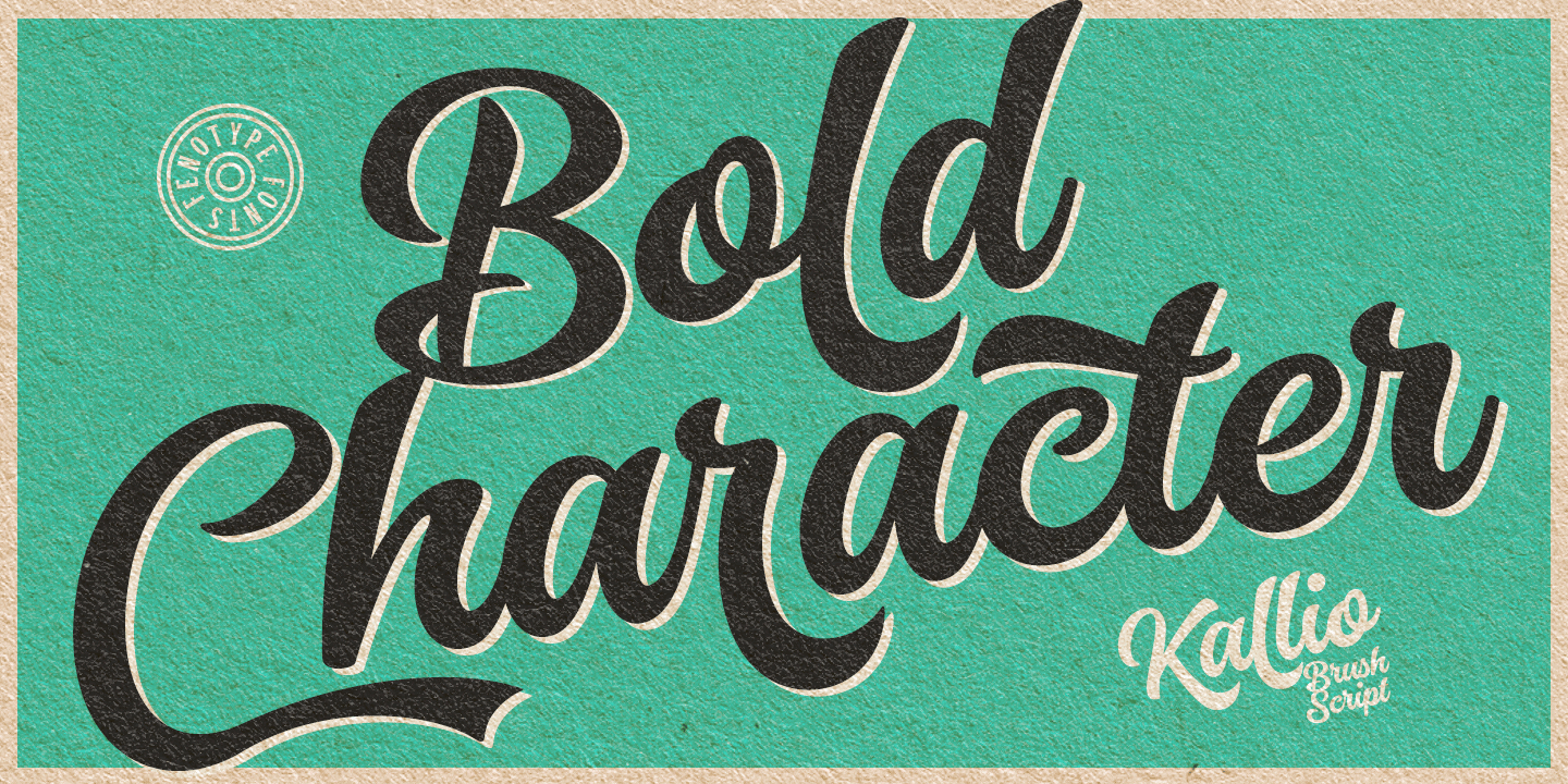 Kallio Brush Font Poster #1