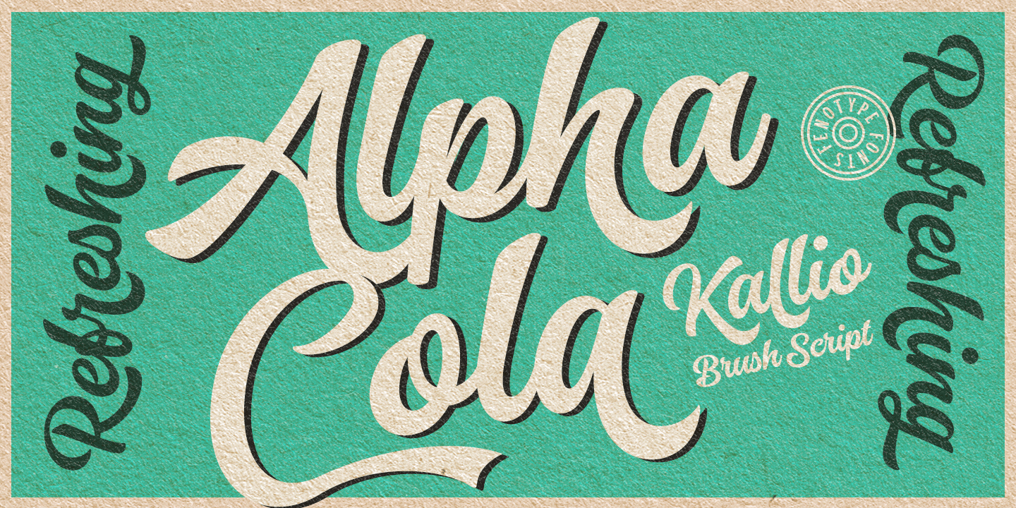 Kallio Brush Font Poster #1
