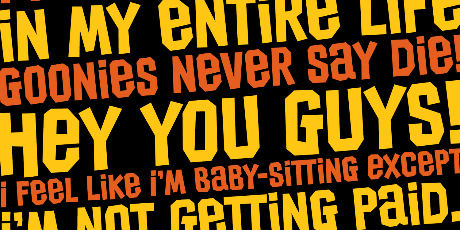 Goondocks PB Font Poster #1