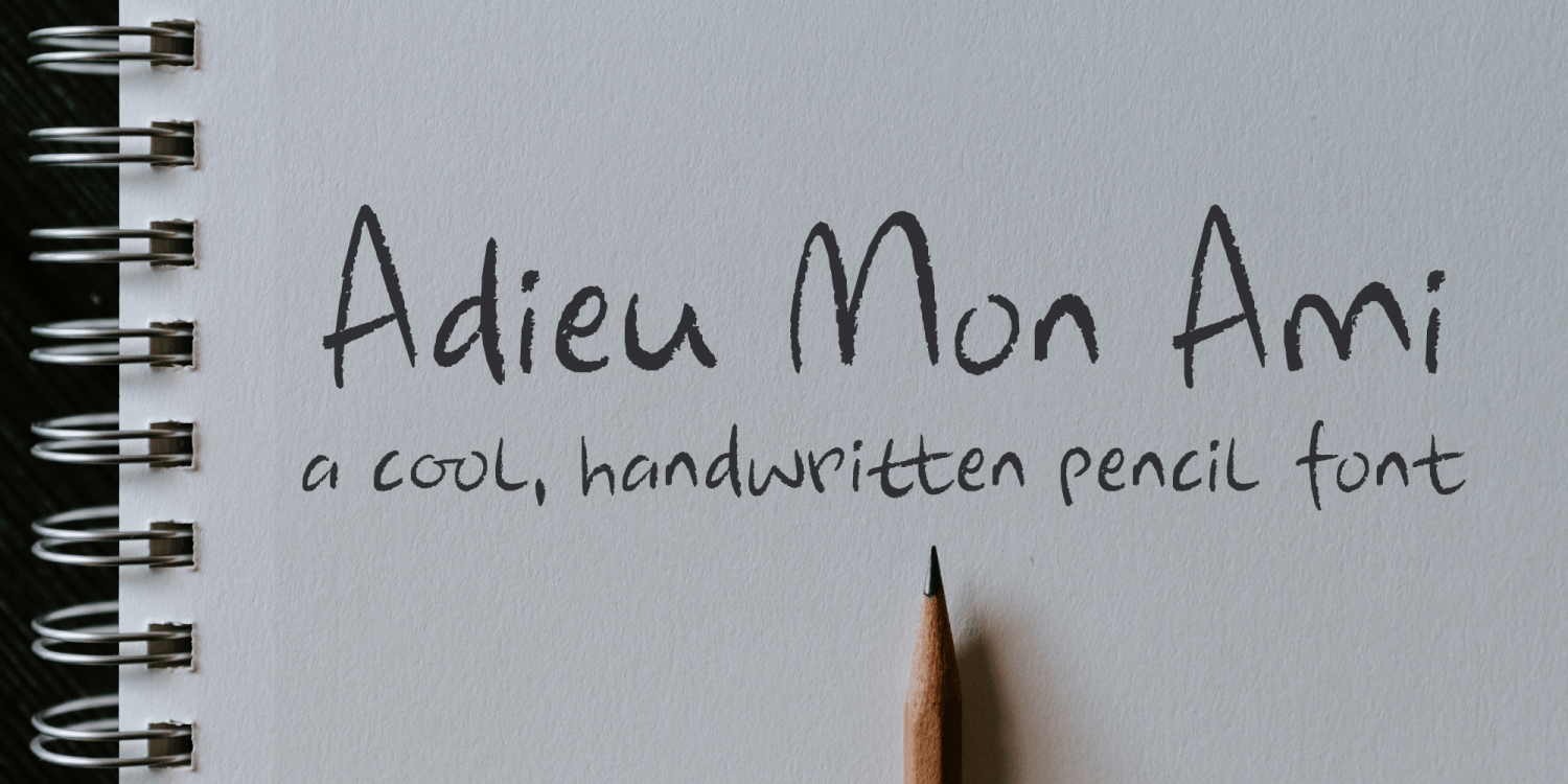 Adieu Mon Ami Font Poster #1