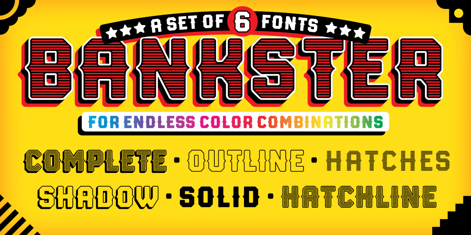 Bankster Font Poster #2