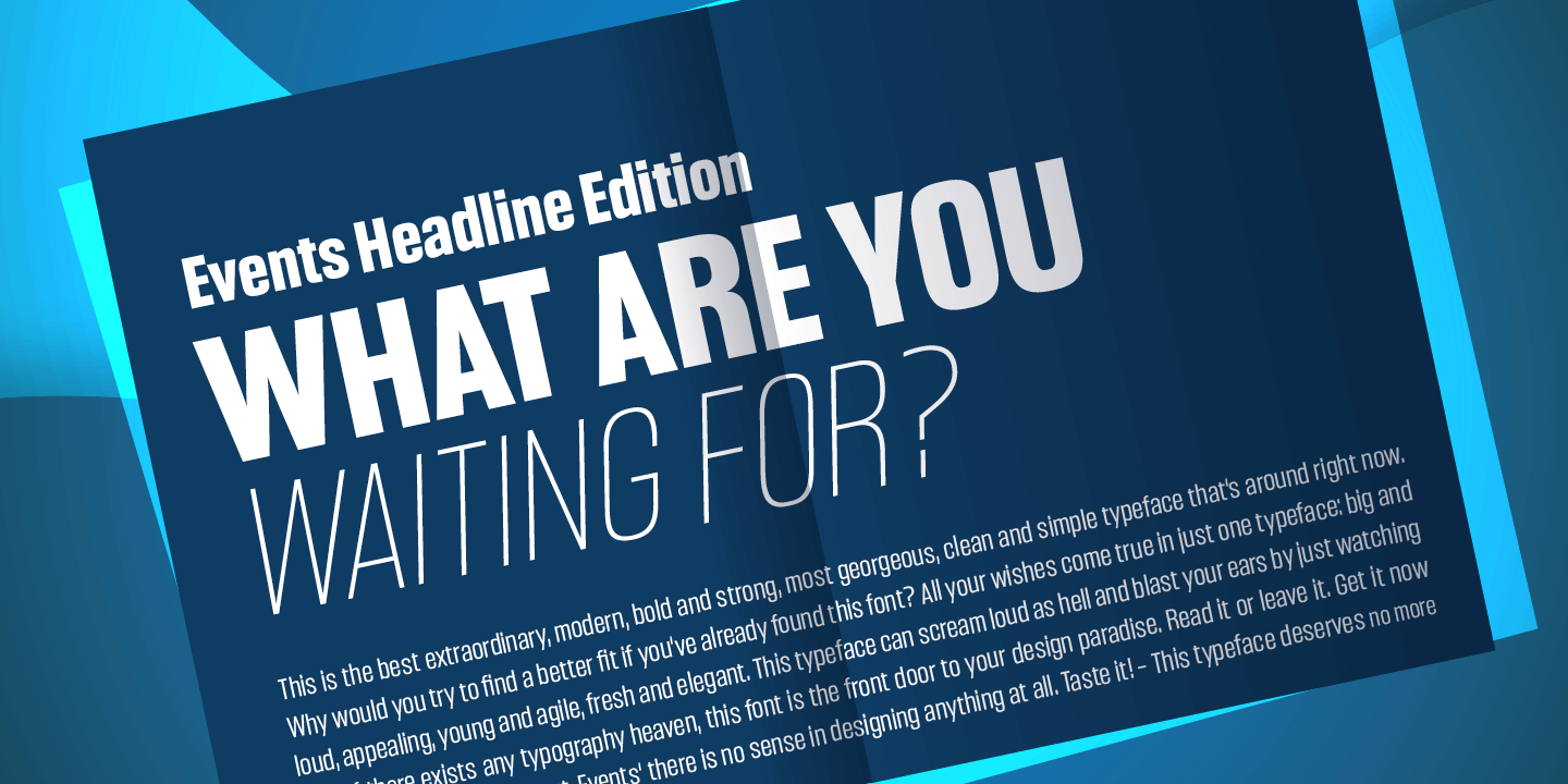 Headlines Font Poster #1
