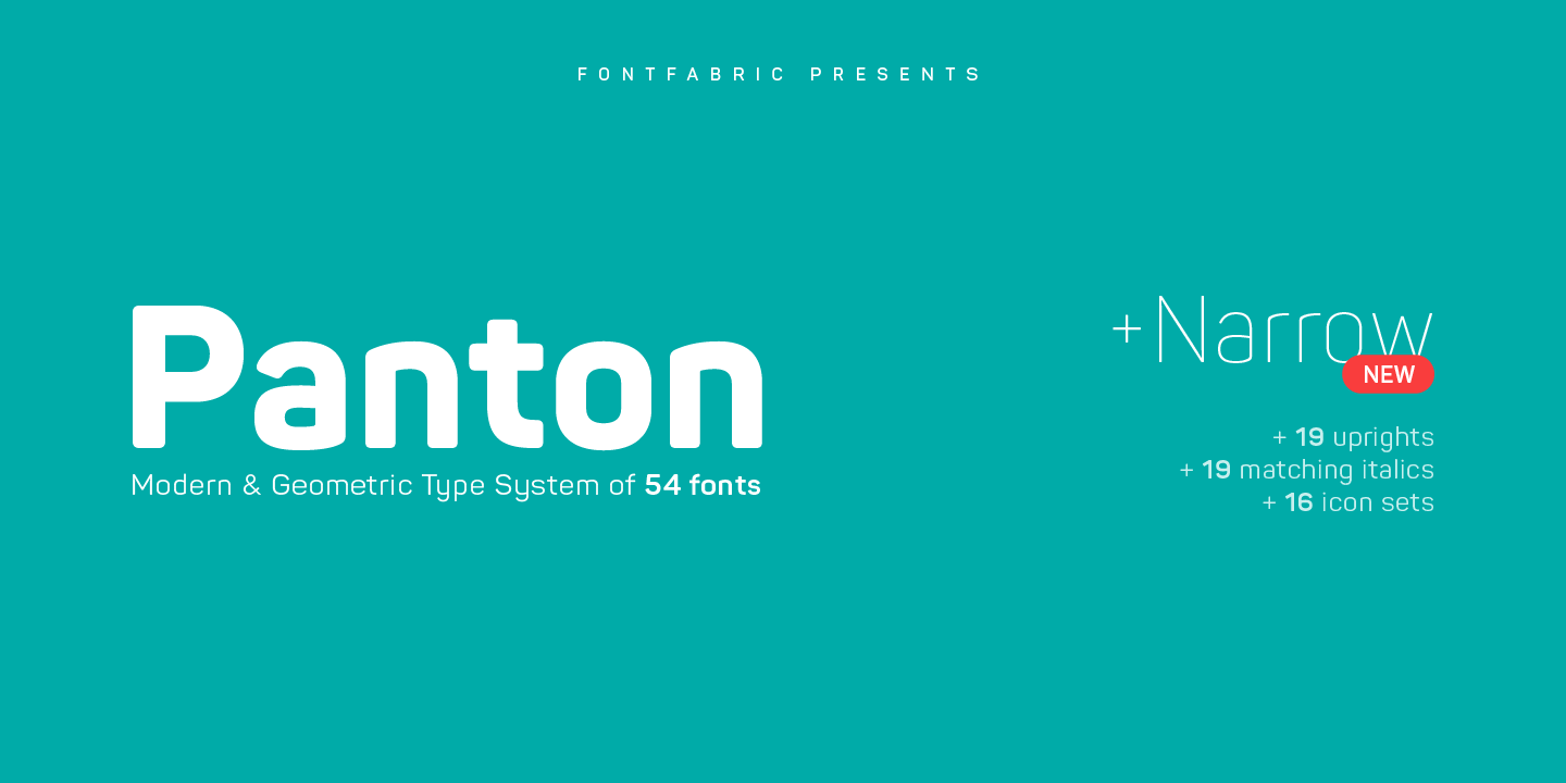 Panton Font Poster #1