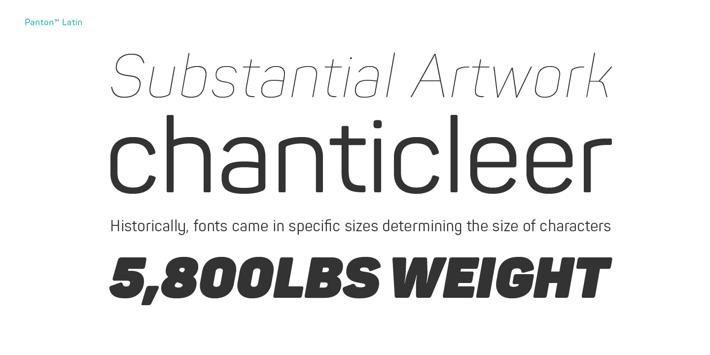 Panton Font Poster #1