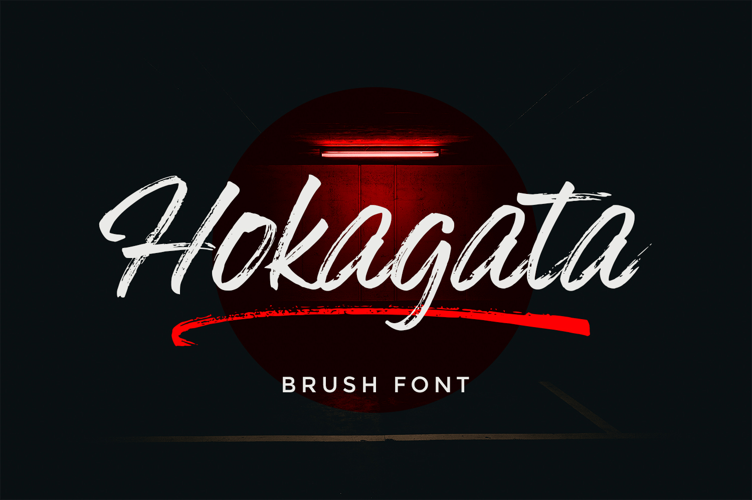 Hokagata Brush Font Poster #1