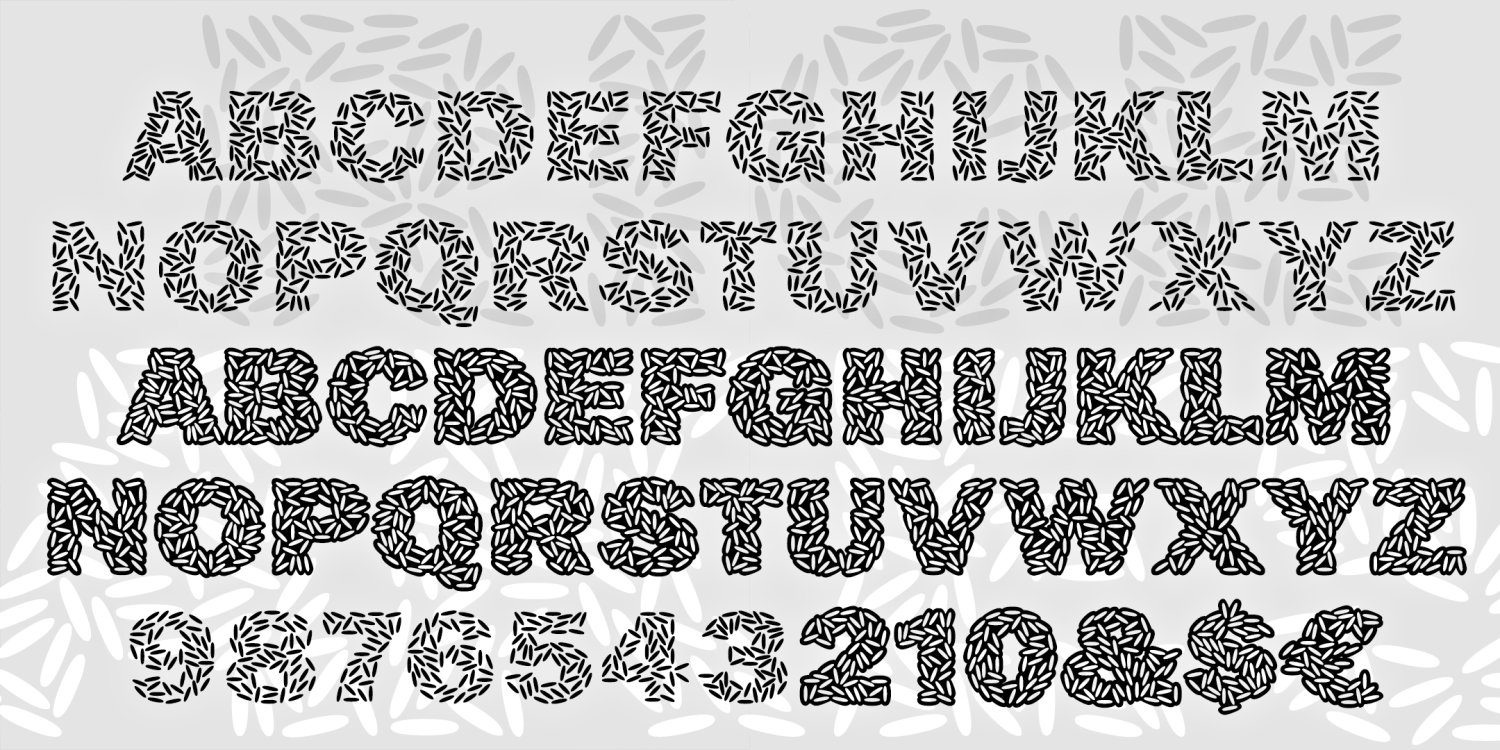 Ricecakes Font Family Poster