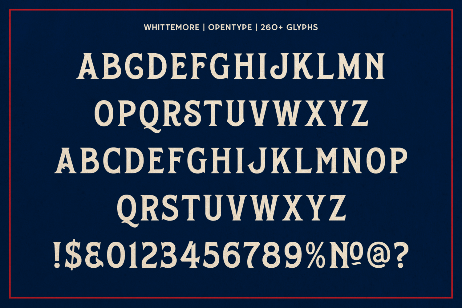 Whittemore Font Family Poster
