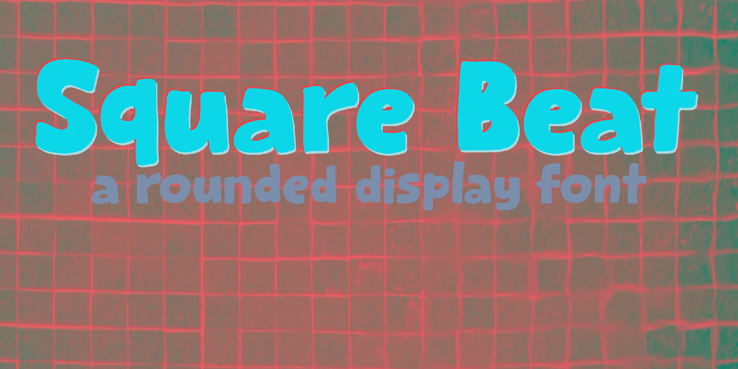 Square Beat Font Poster #1