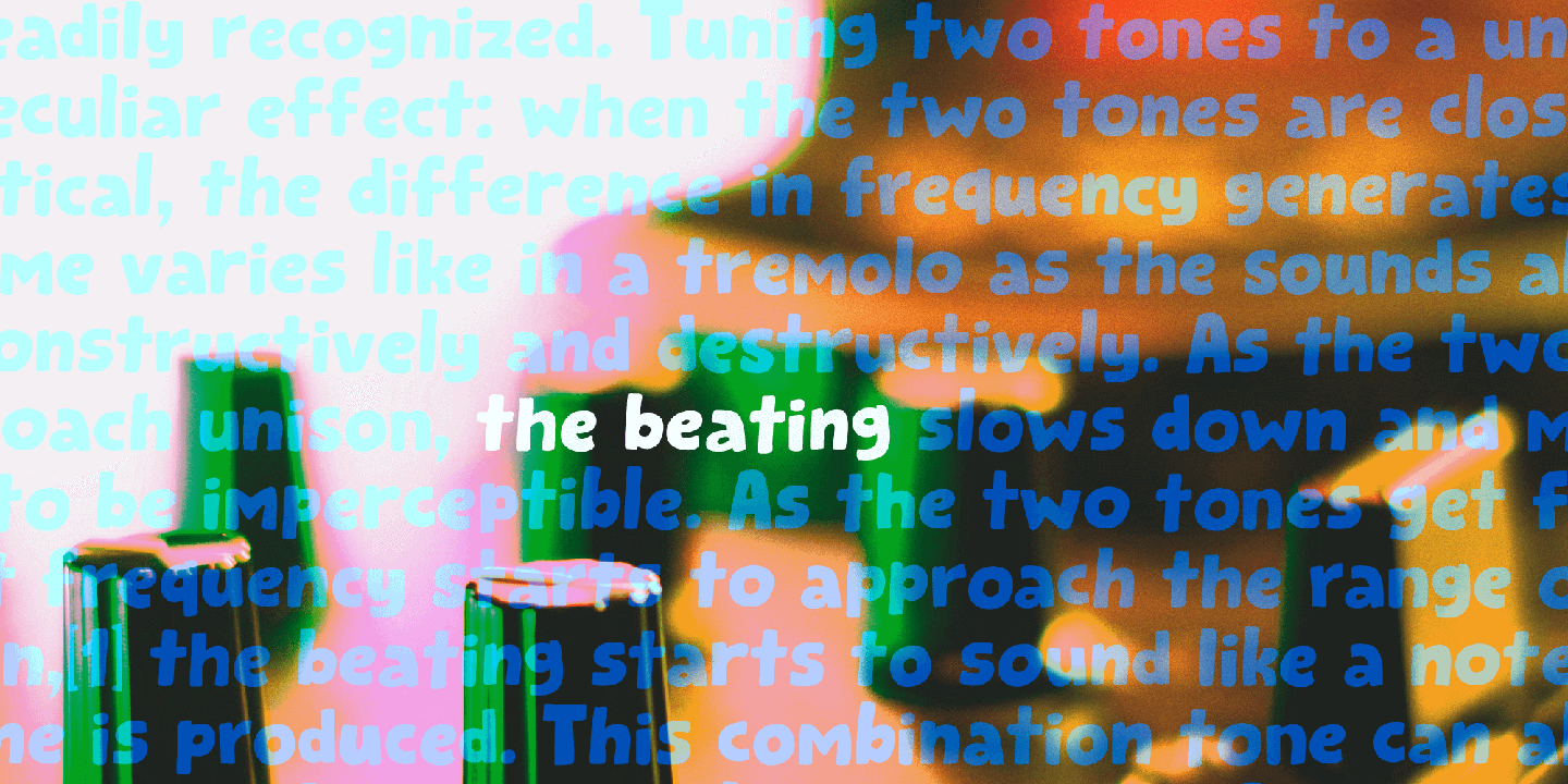 Square Beat Font Poster #1