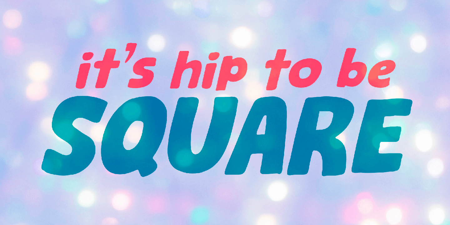 Square Beat Font Poster #1