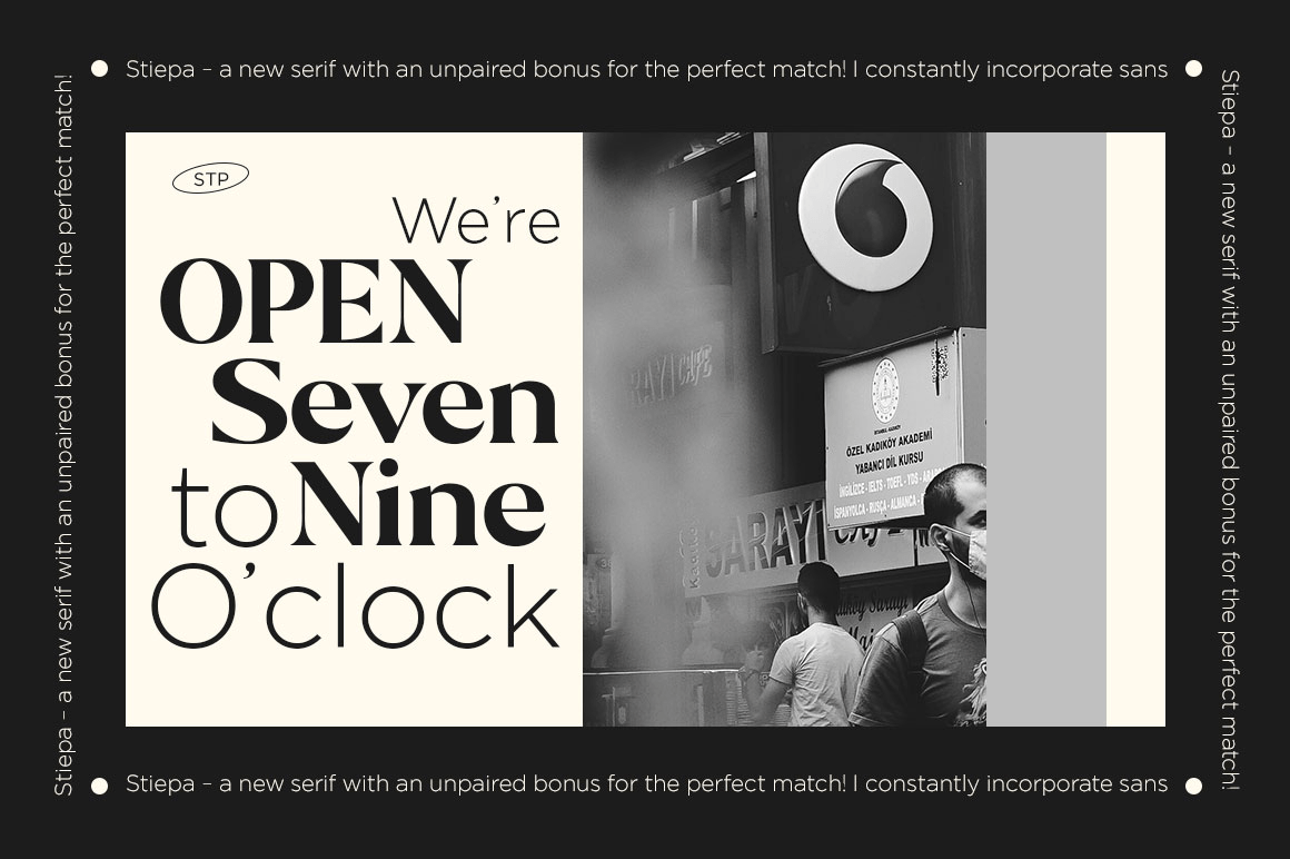 Stiepa Font Poster #1