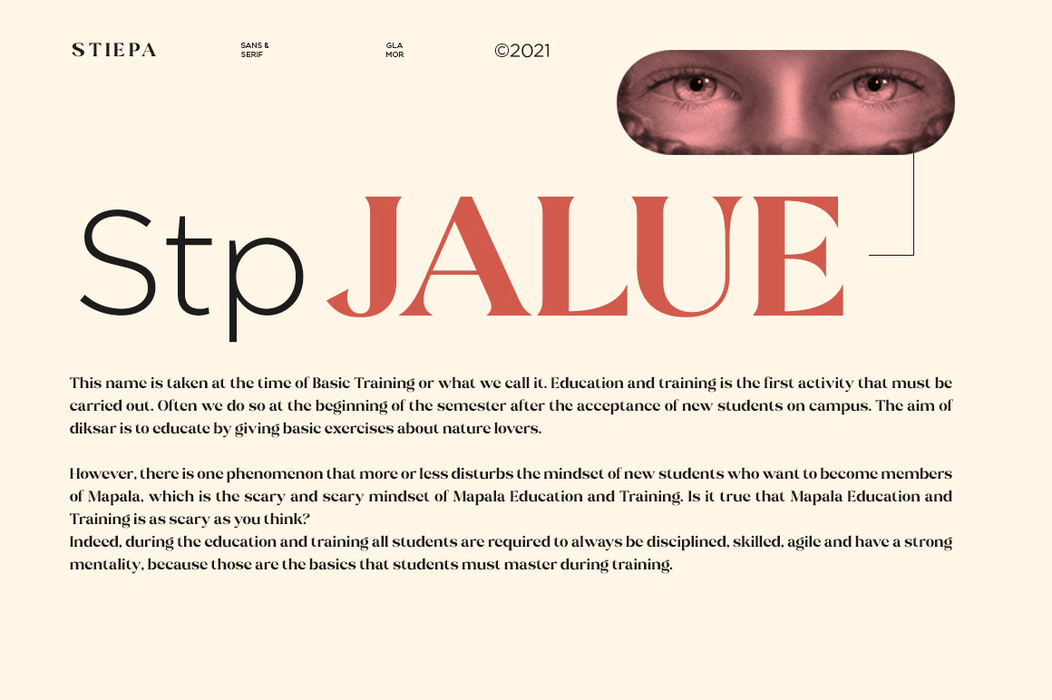 Stiepa Font Poster #1