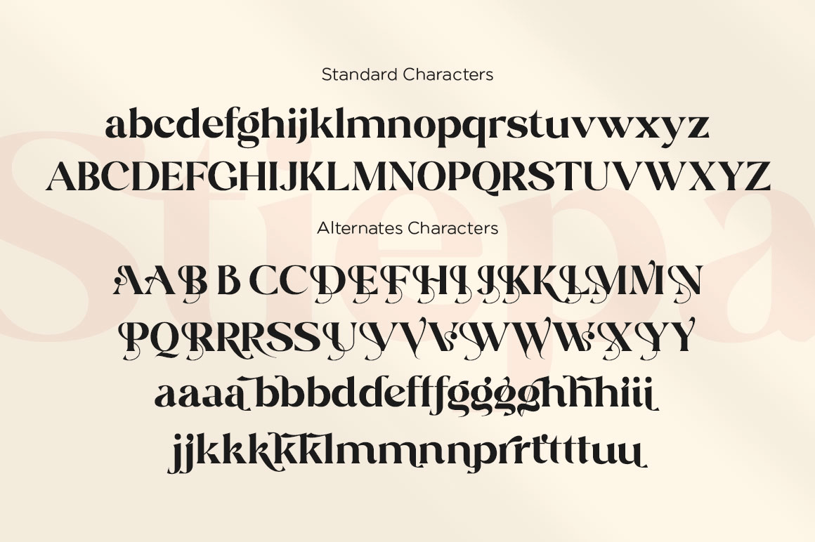 Stiepa Font Poster #1