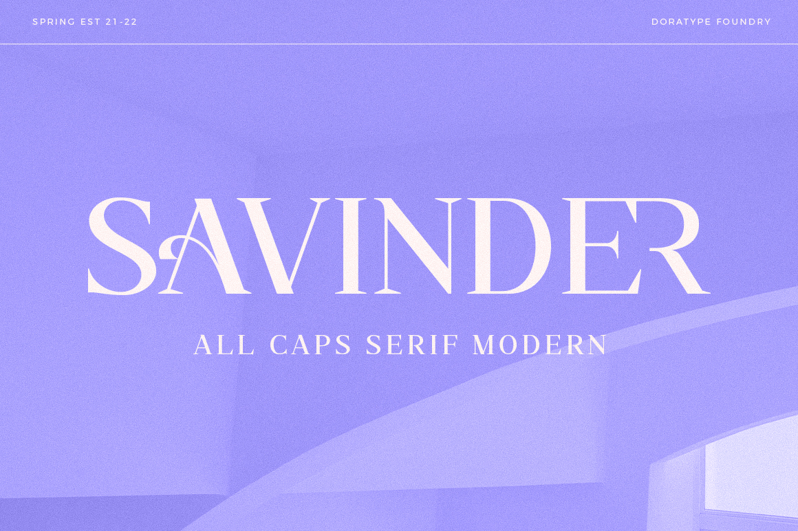 Savinder Font Poster #1