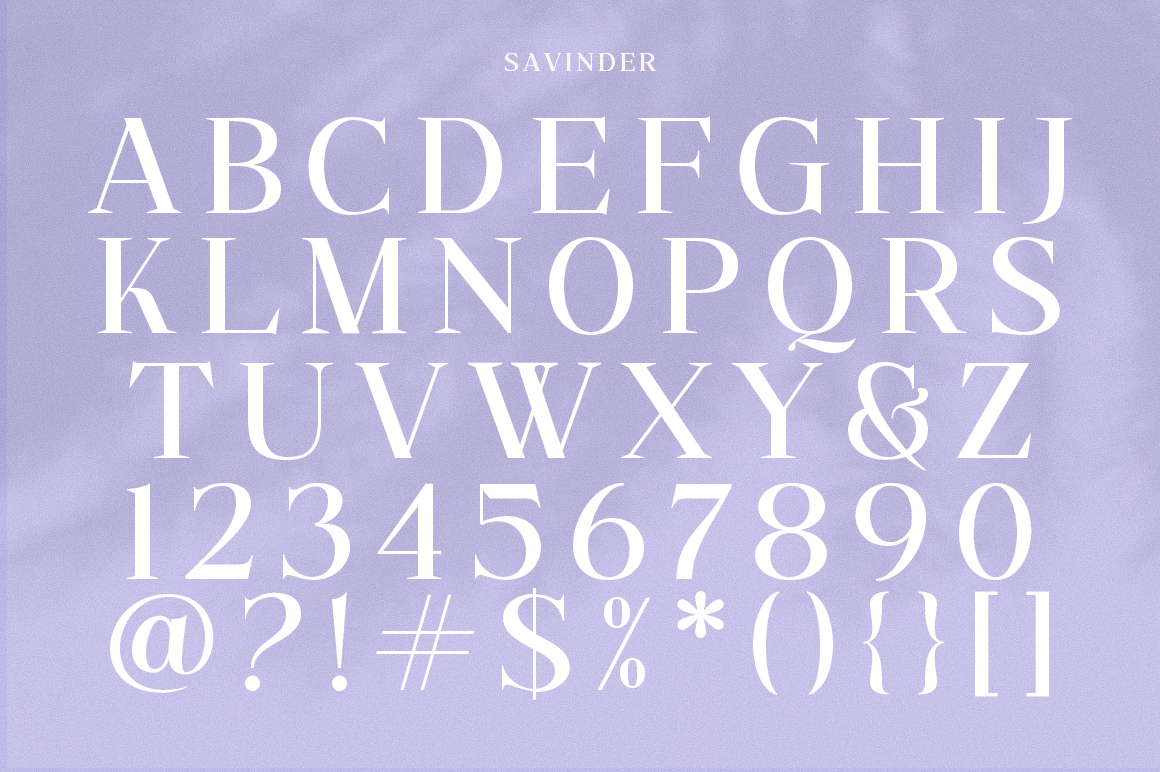 Savinder Font Poster #1
