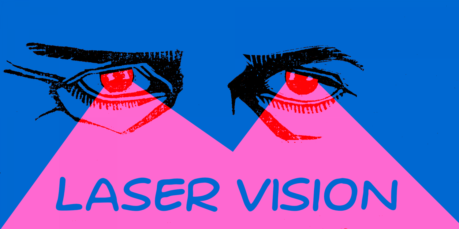 Laser Vision Font Poster #1