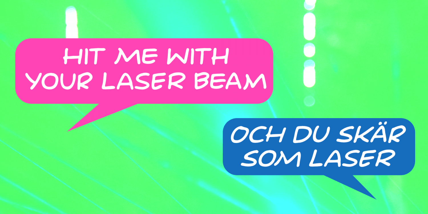 Laser Vision Font Poster #1