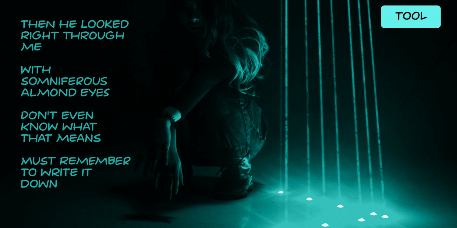 Laser Vision Font Poster #1