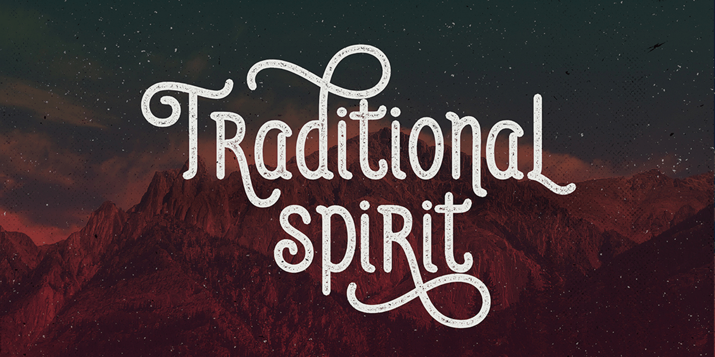 Auther Typeface Font Poster #3