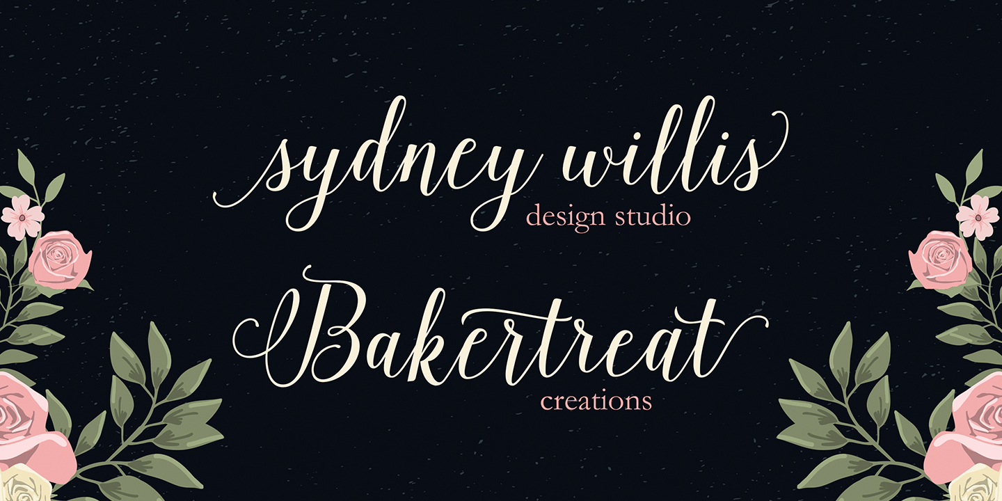 Isabella Script Font Poster #2
