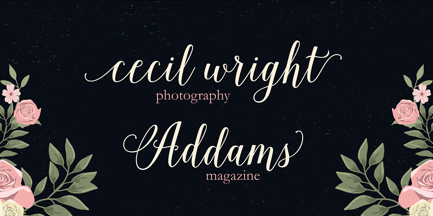 Isabella Script Font Poster #3