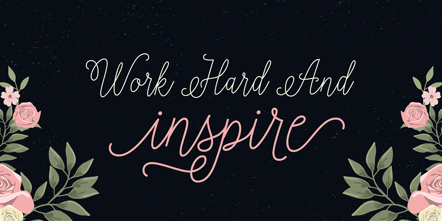 Isabella Script Font Poster #6