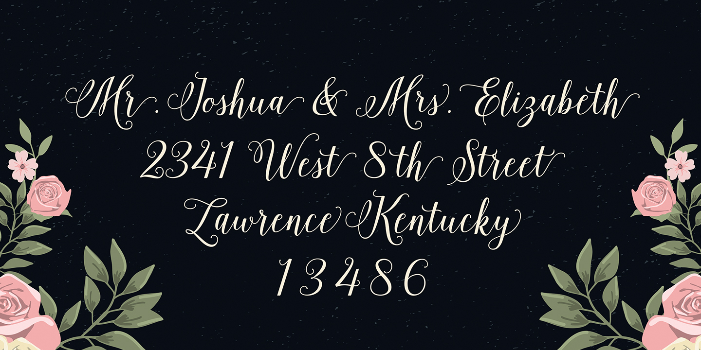 Isabella Script Font Poster #7