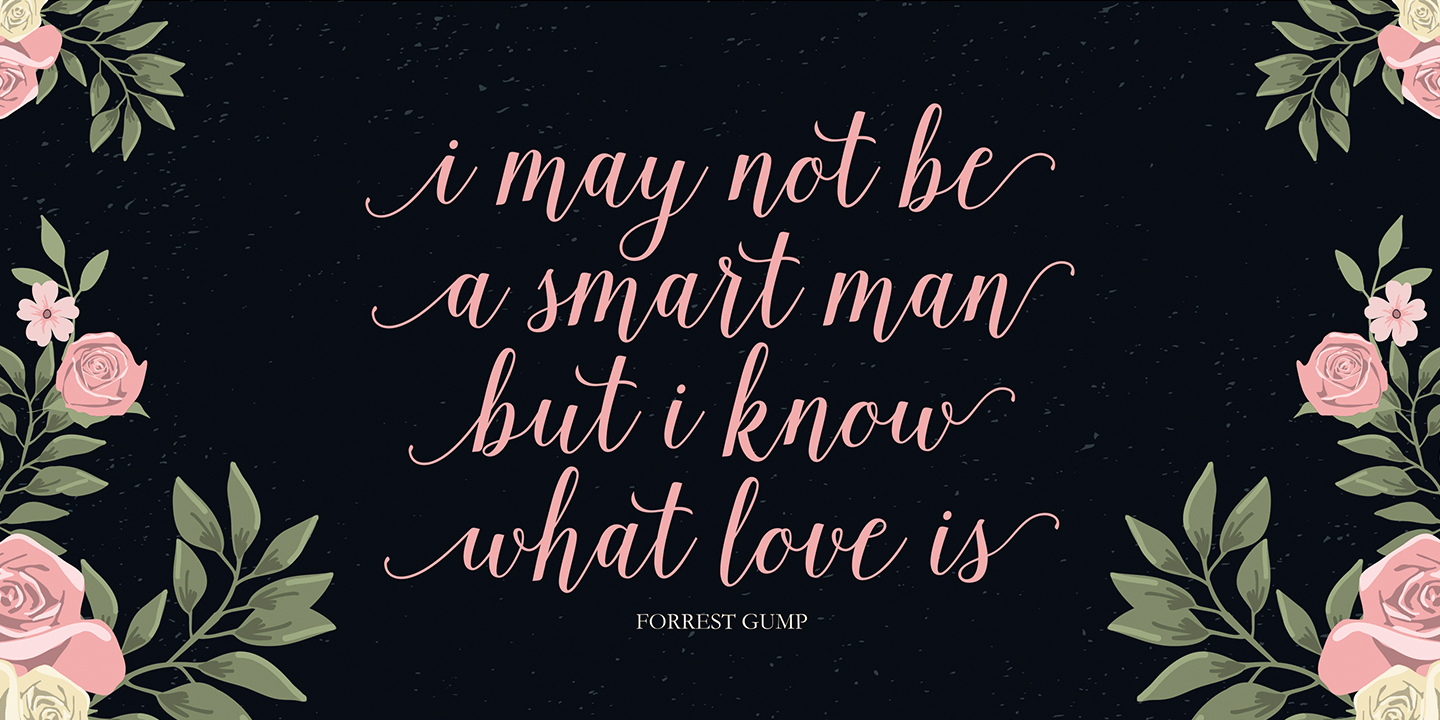 Isabella Script Font Poster #8