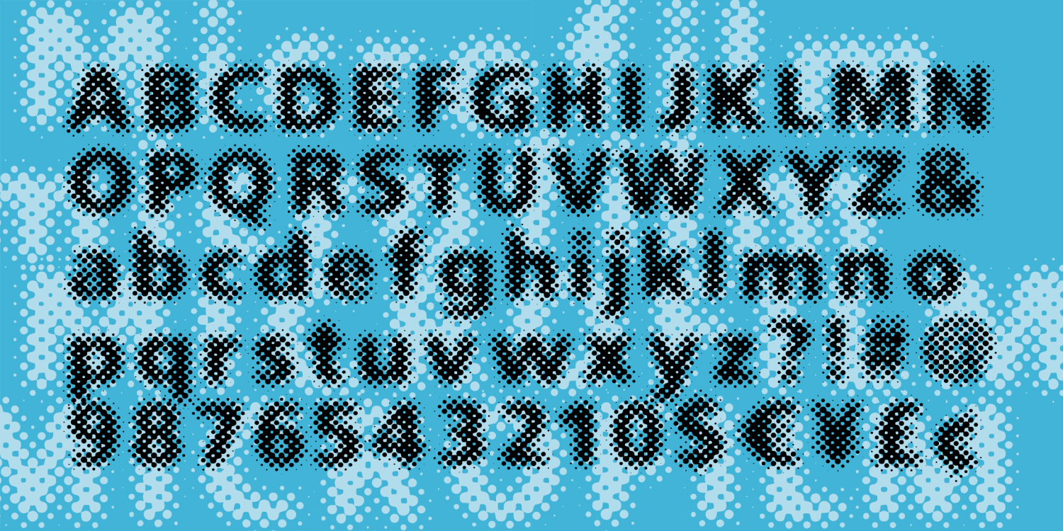 Microfilm Font Family Poster