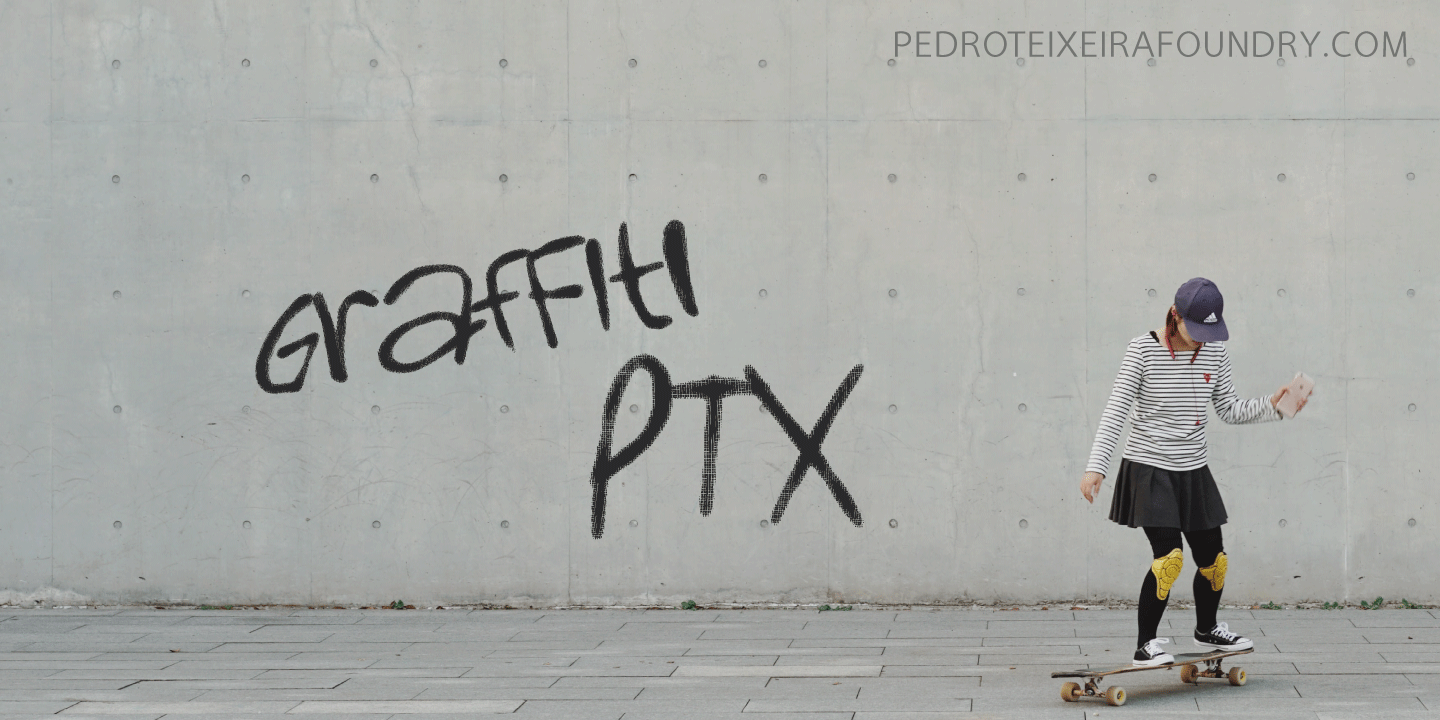 Graffiti PTx Font Poster #1