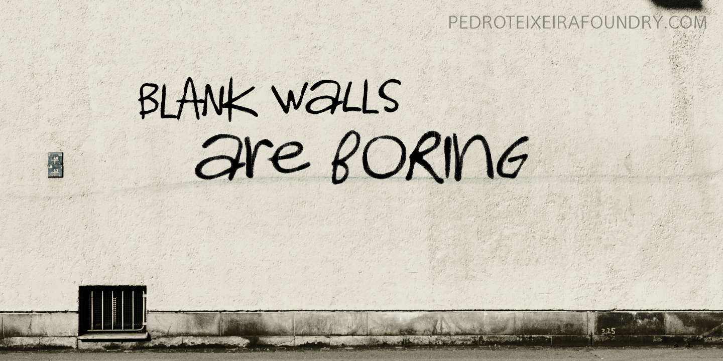 Graffiti PTx Font Poster #1