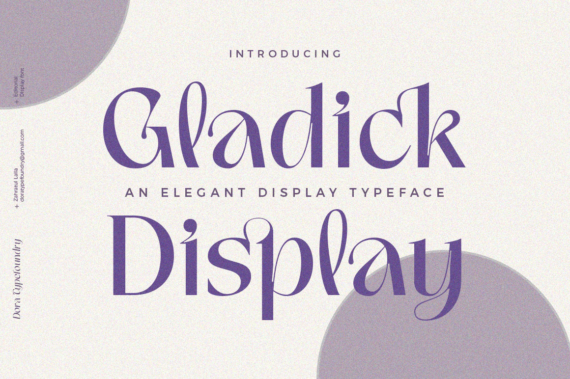 Gladick Display Poster