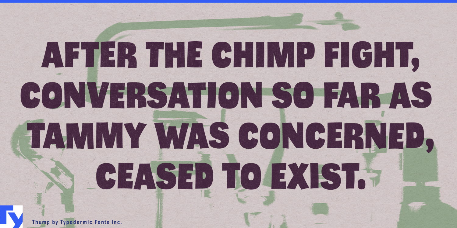 Thump Font Poster #1