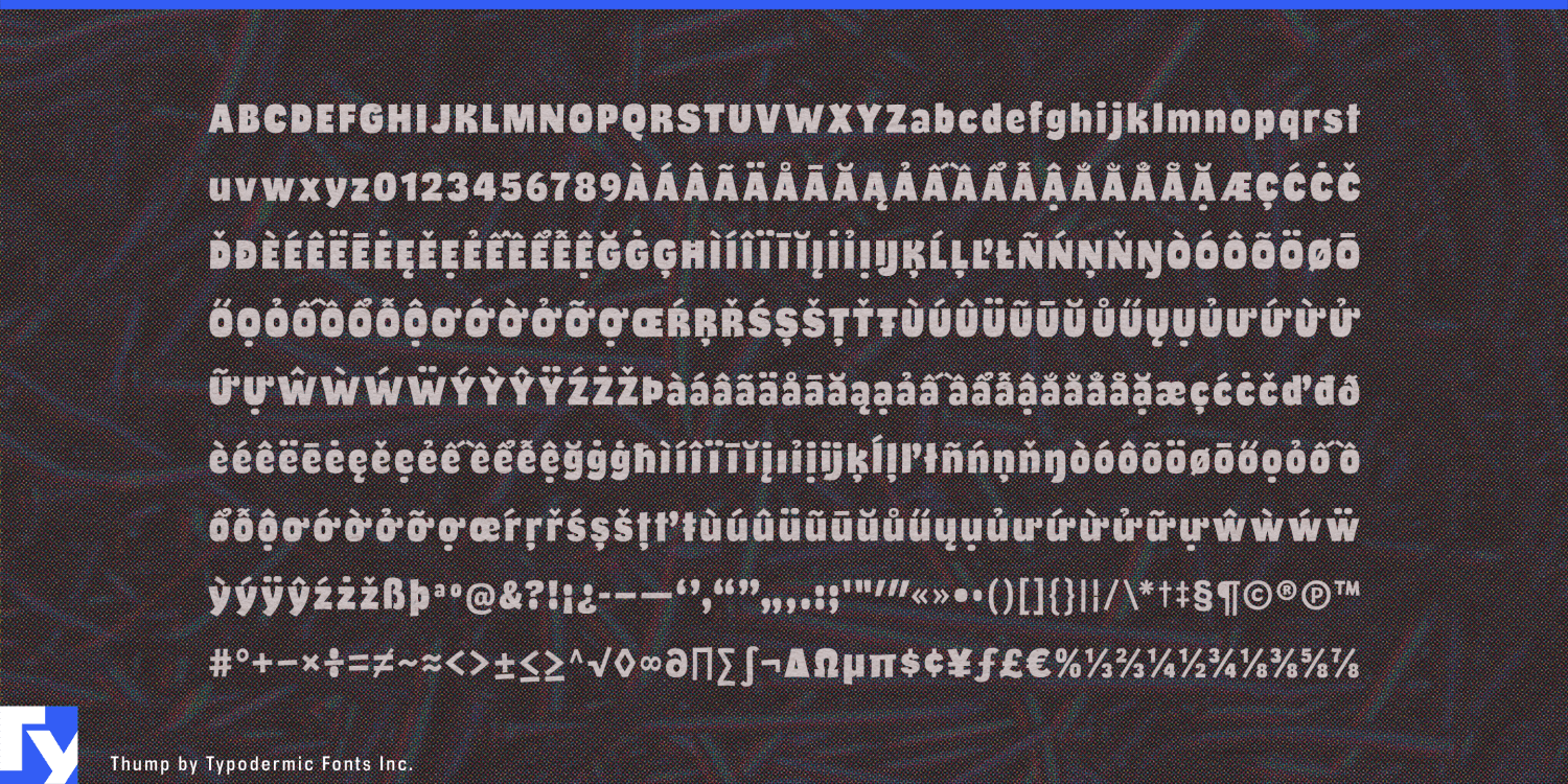 Thump Font Poster #1