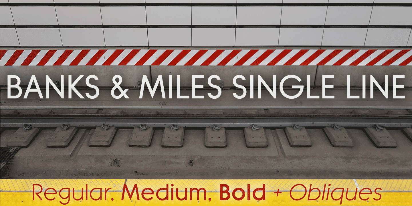 Banks & Miles Font Poster #1