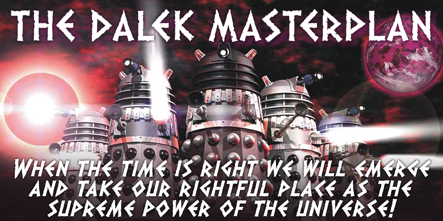 Dalek Font Poster #1