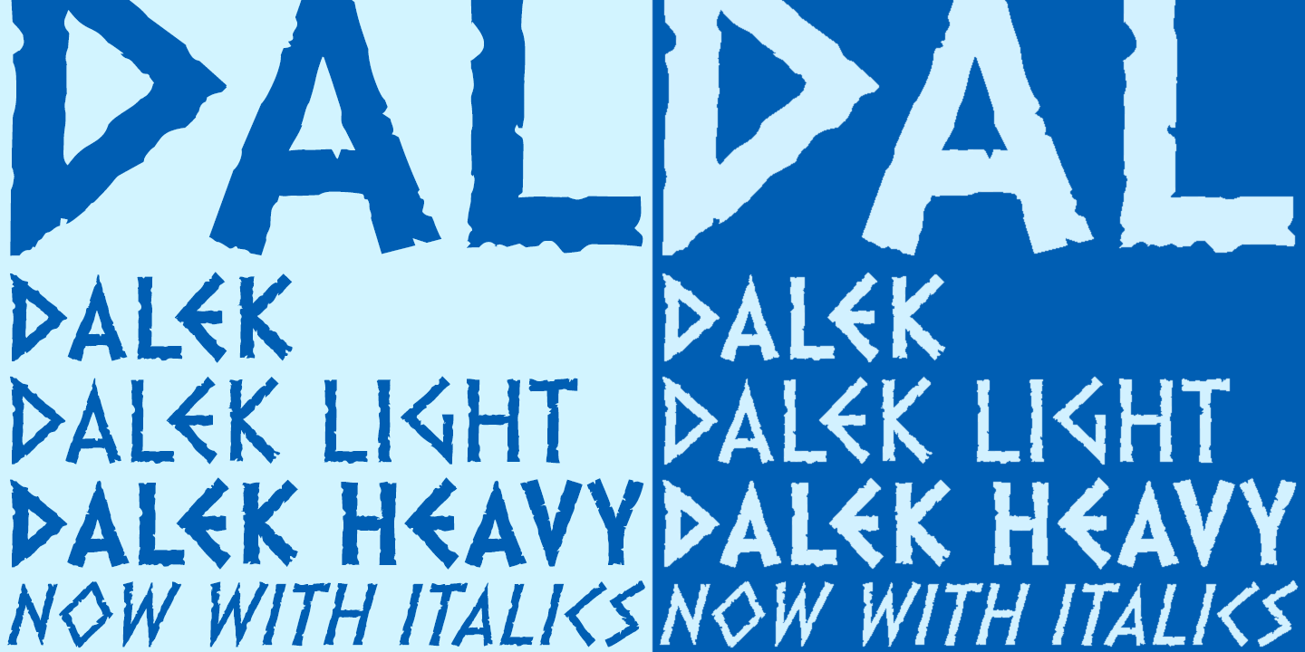 Dalek Font Poster #1