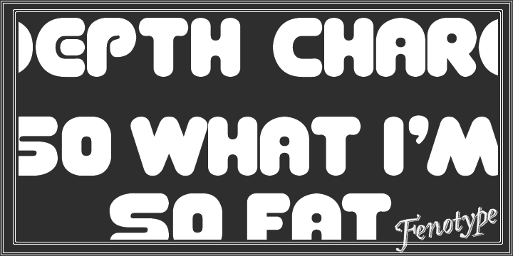 Depth Charge Font Family Poster