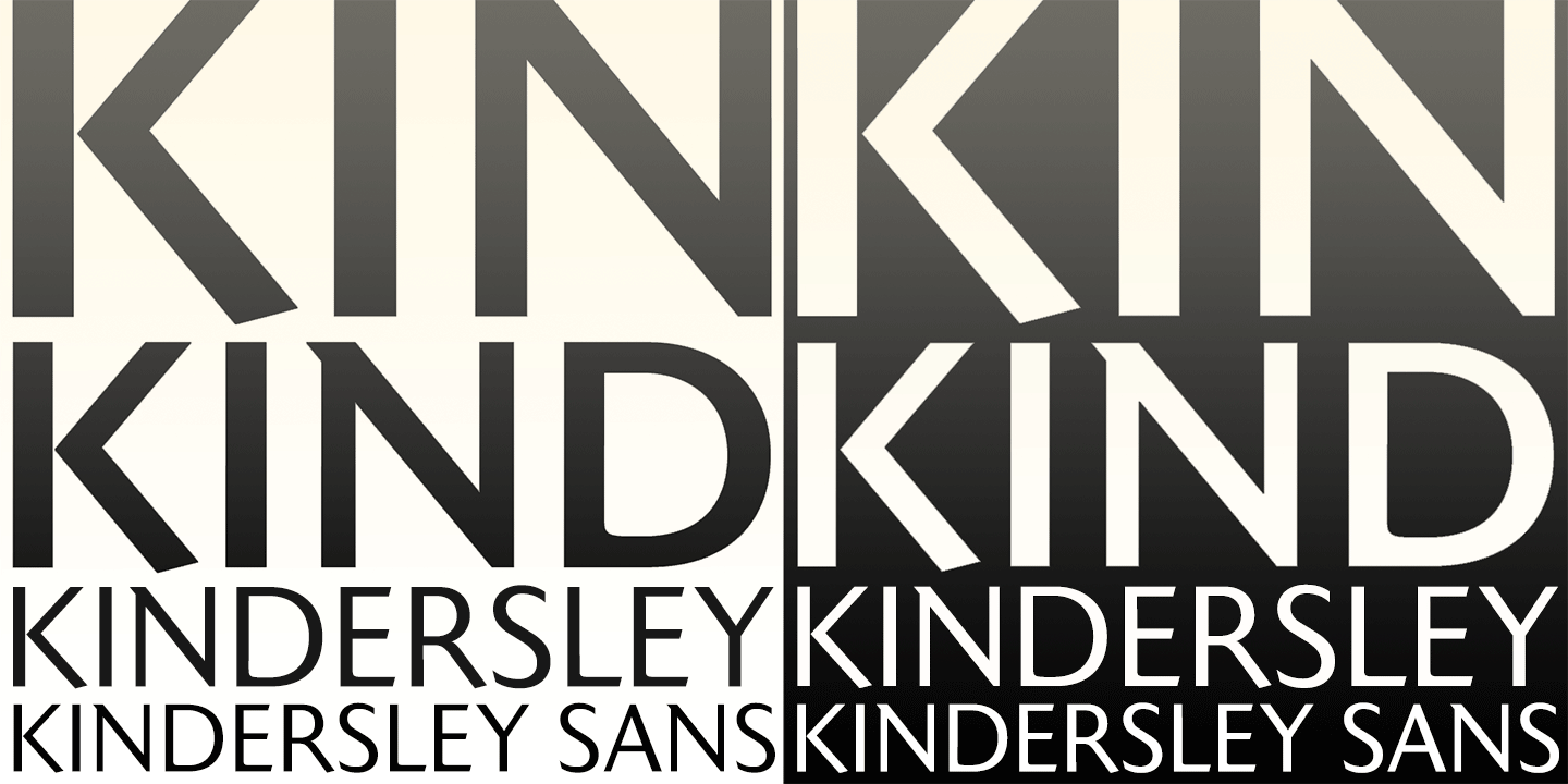 Kindersley Sans Poster
