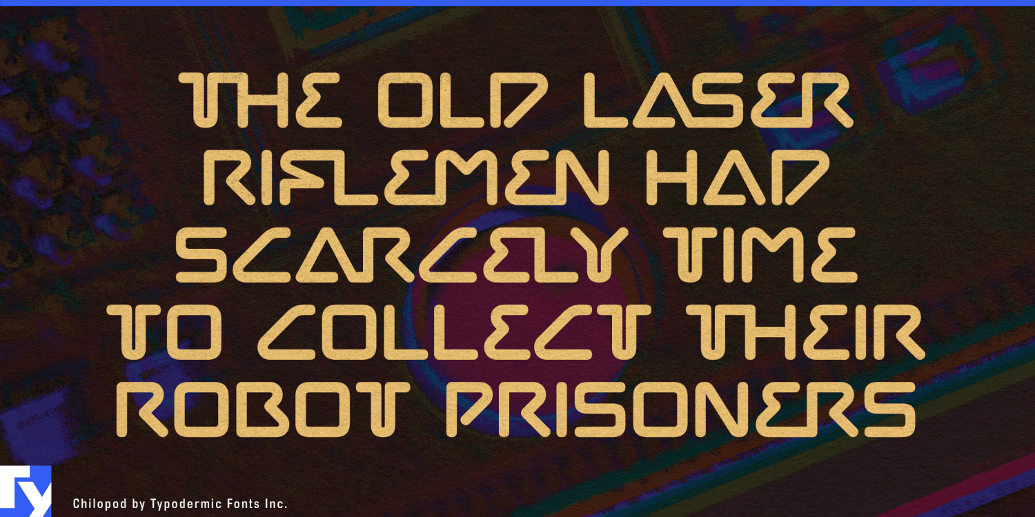 Chilopod Font Poster #1