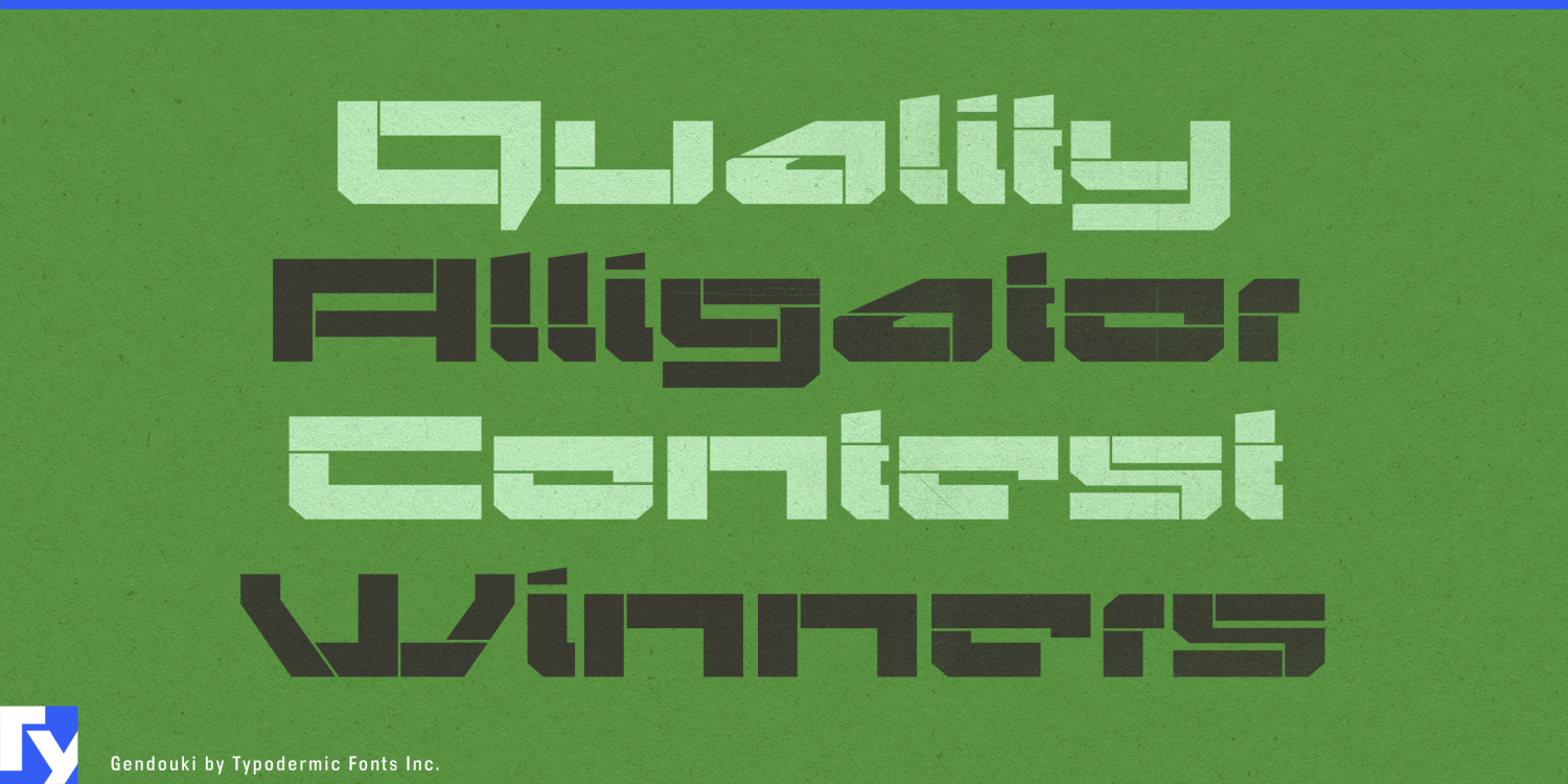 Gendouki Font Poster #1