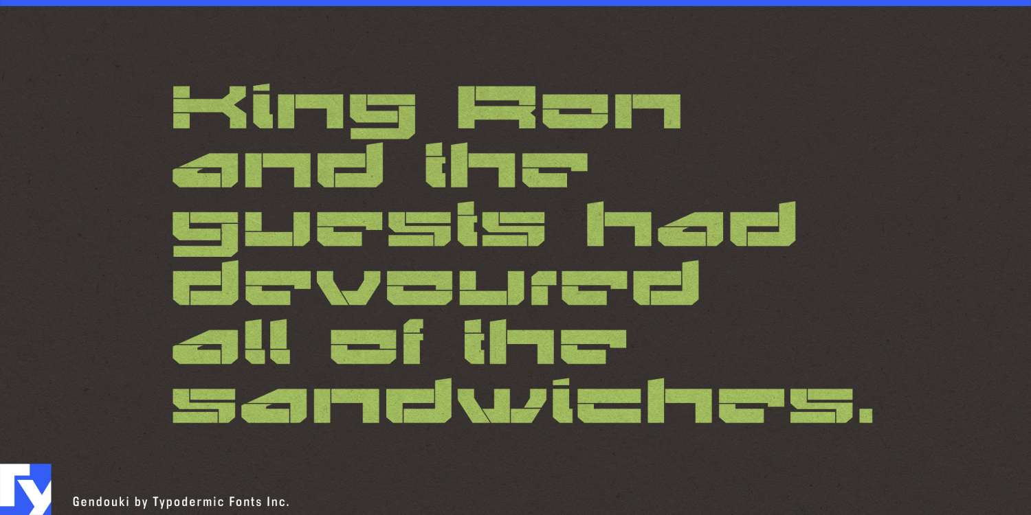 Gendouki Font Poster #1