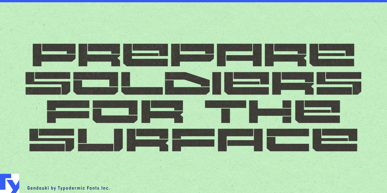 Gendouki Font Poster #1