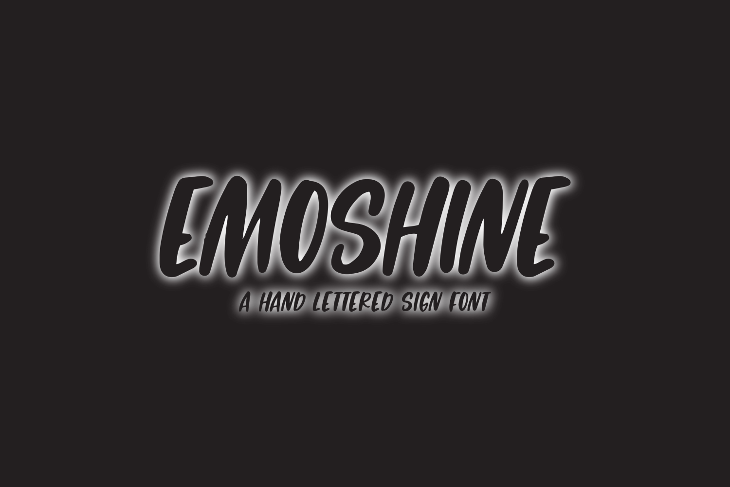 Emoshine Font Family Poster