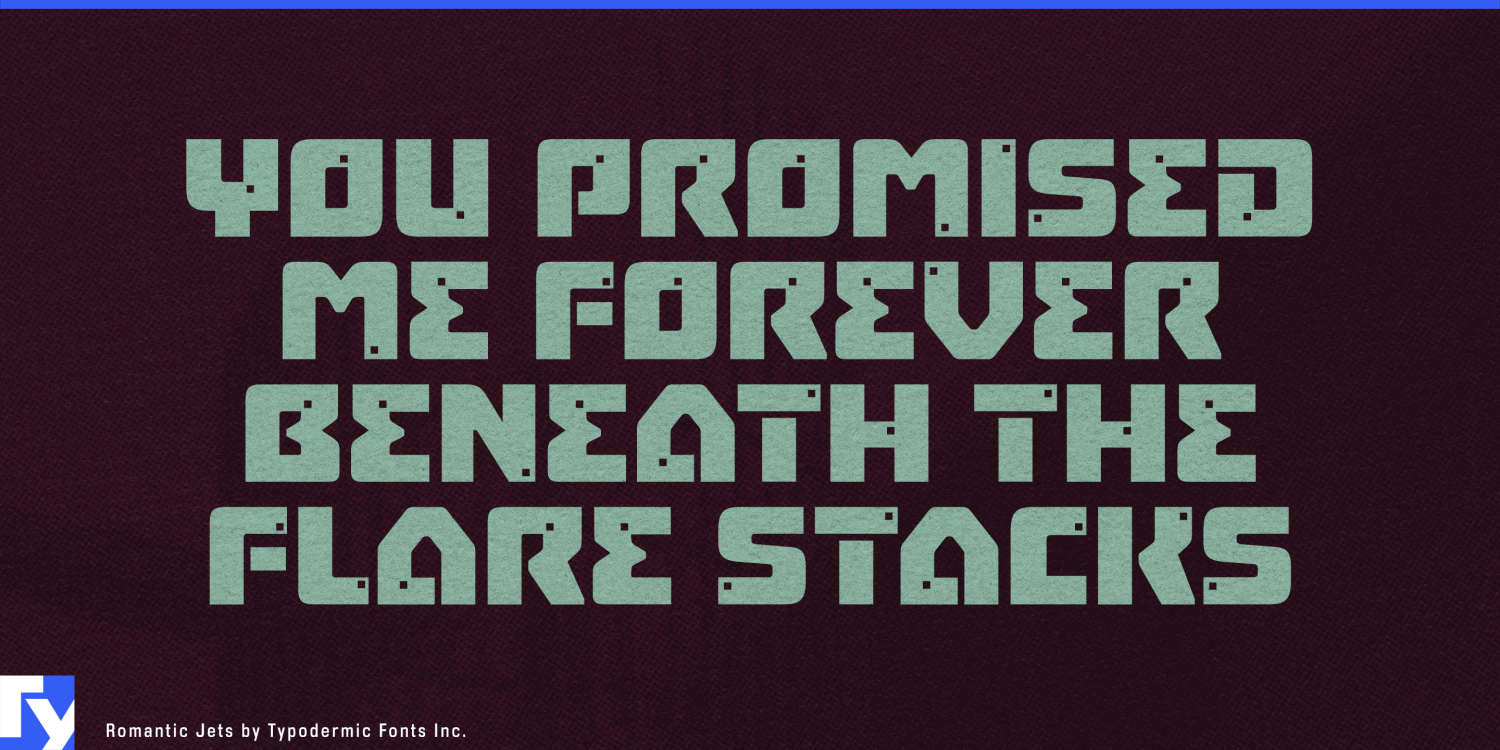 Romantic Jets Font Poster #1