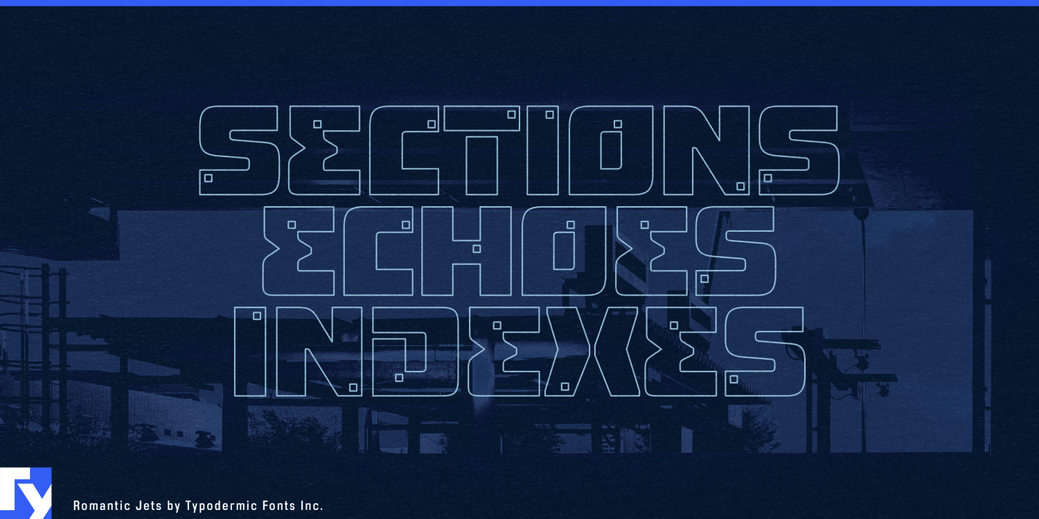 Romantic Jets Font Poster #1