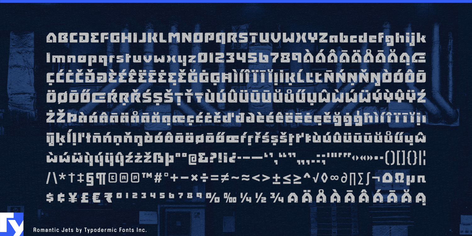Romantic Jets Font Poster #1